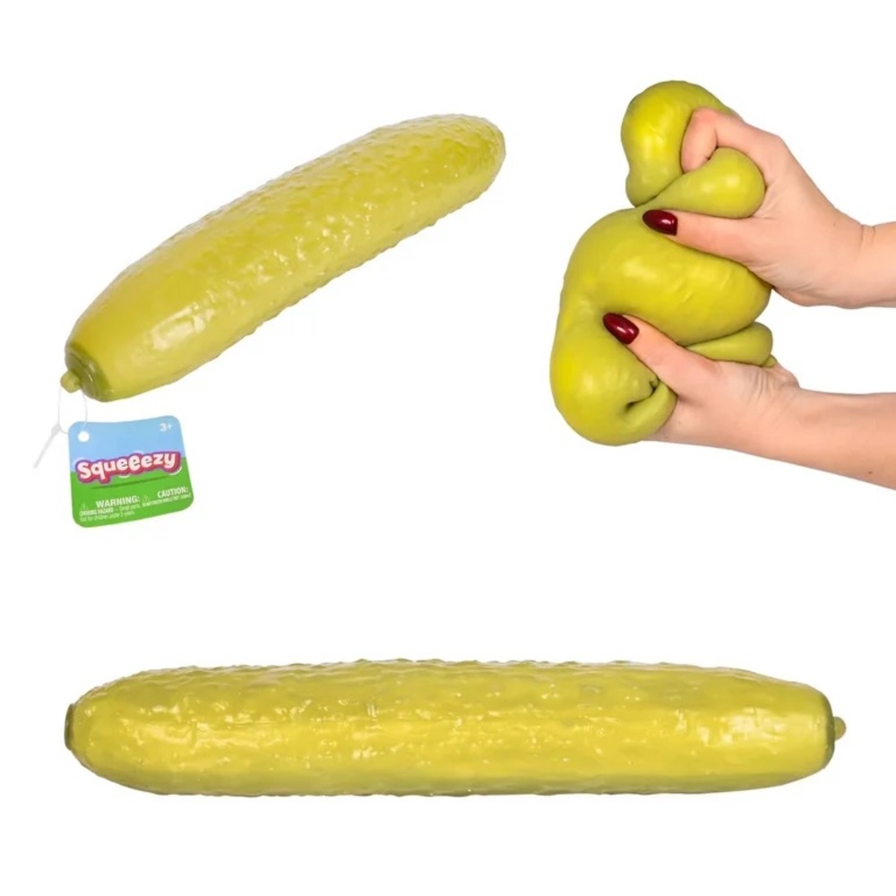Squeeezy Squish Pickle Stress Toy for Kids